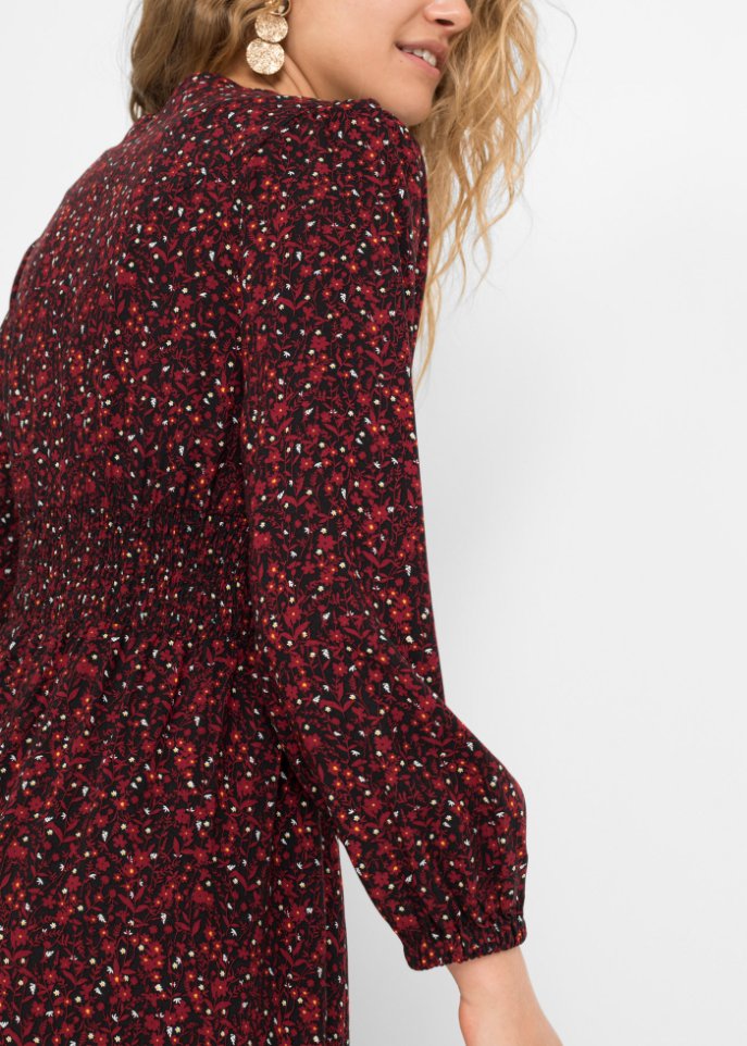 Midikleid mit Blumenprint