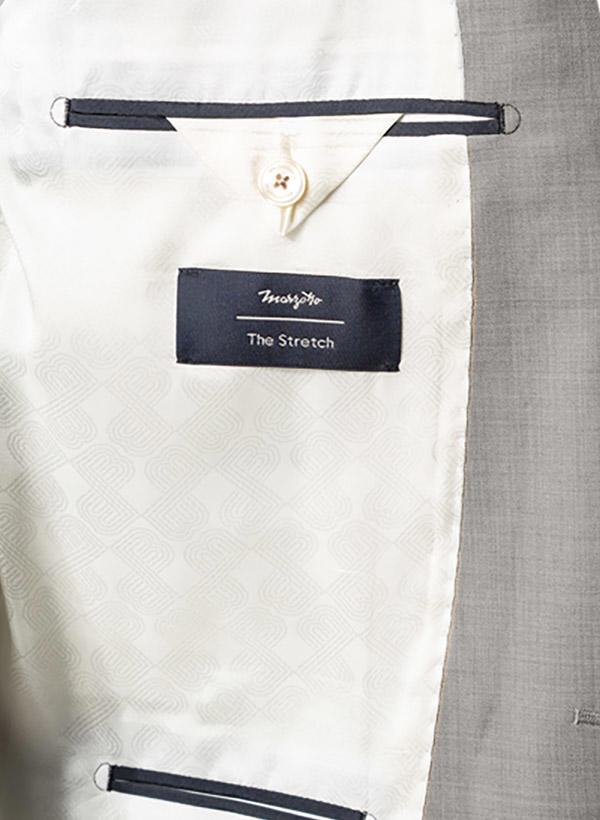 BALDESSARINI, Anzug mit Weste, Slim Fit, Schurwolle, hellgrau