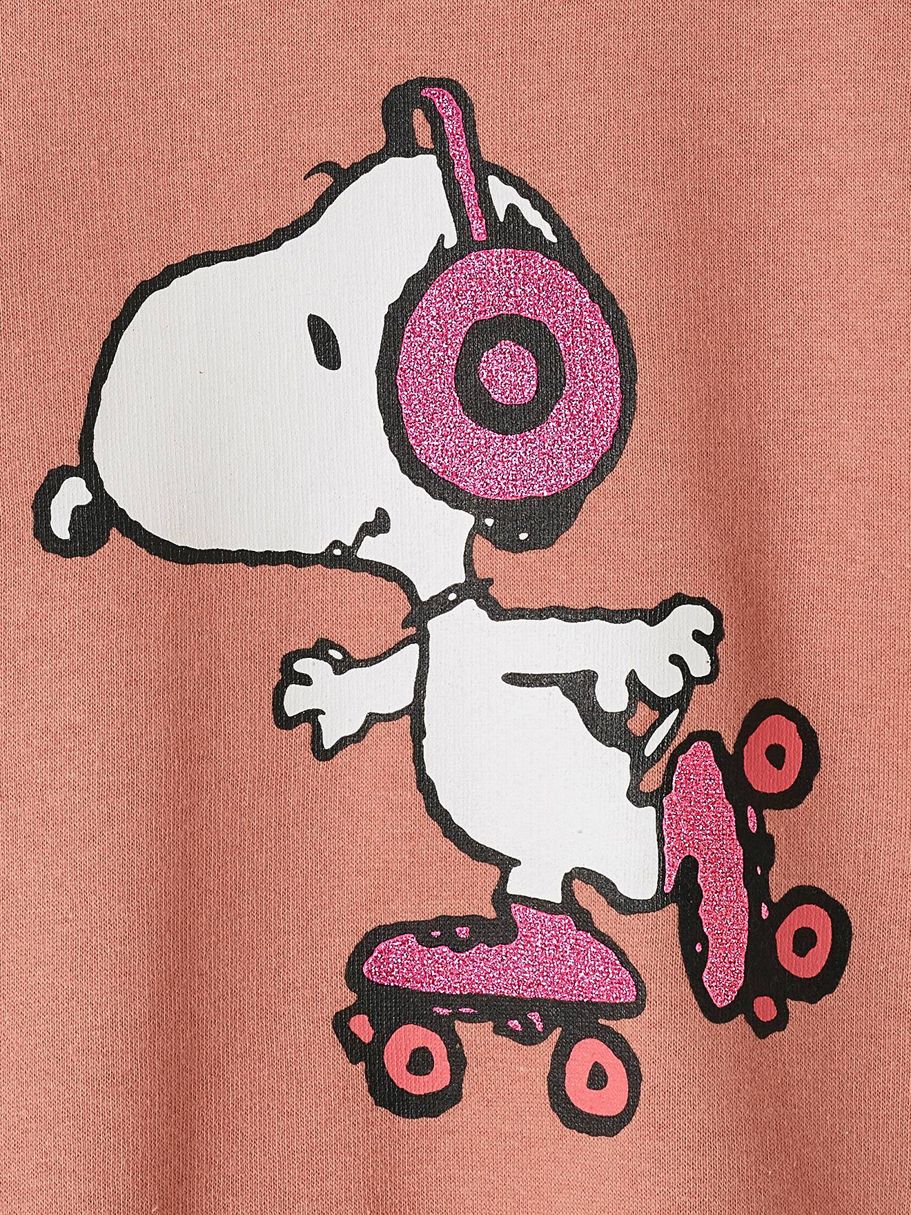 Sweat fille Snoopy Peanuts® vieux rose