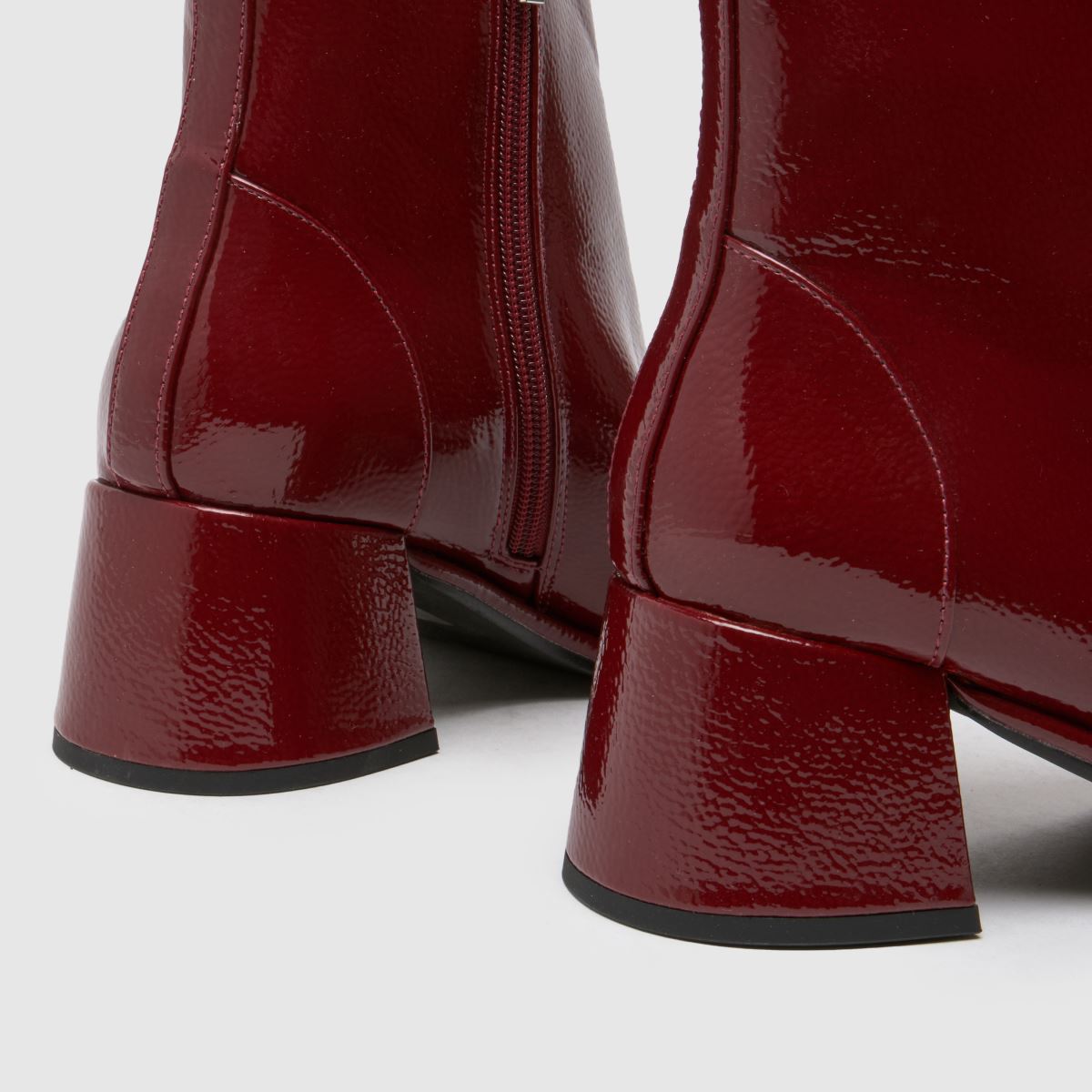 Schuh Wide Fit bowie blokkos bokacsizma piros színben