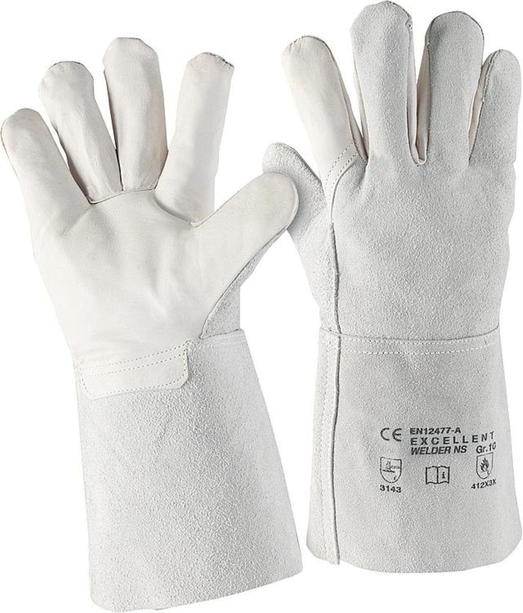 Werkshop Müller Schweißerhandschuhe Schweißerhandschuhe Gr. XL grau