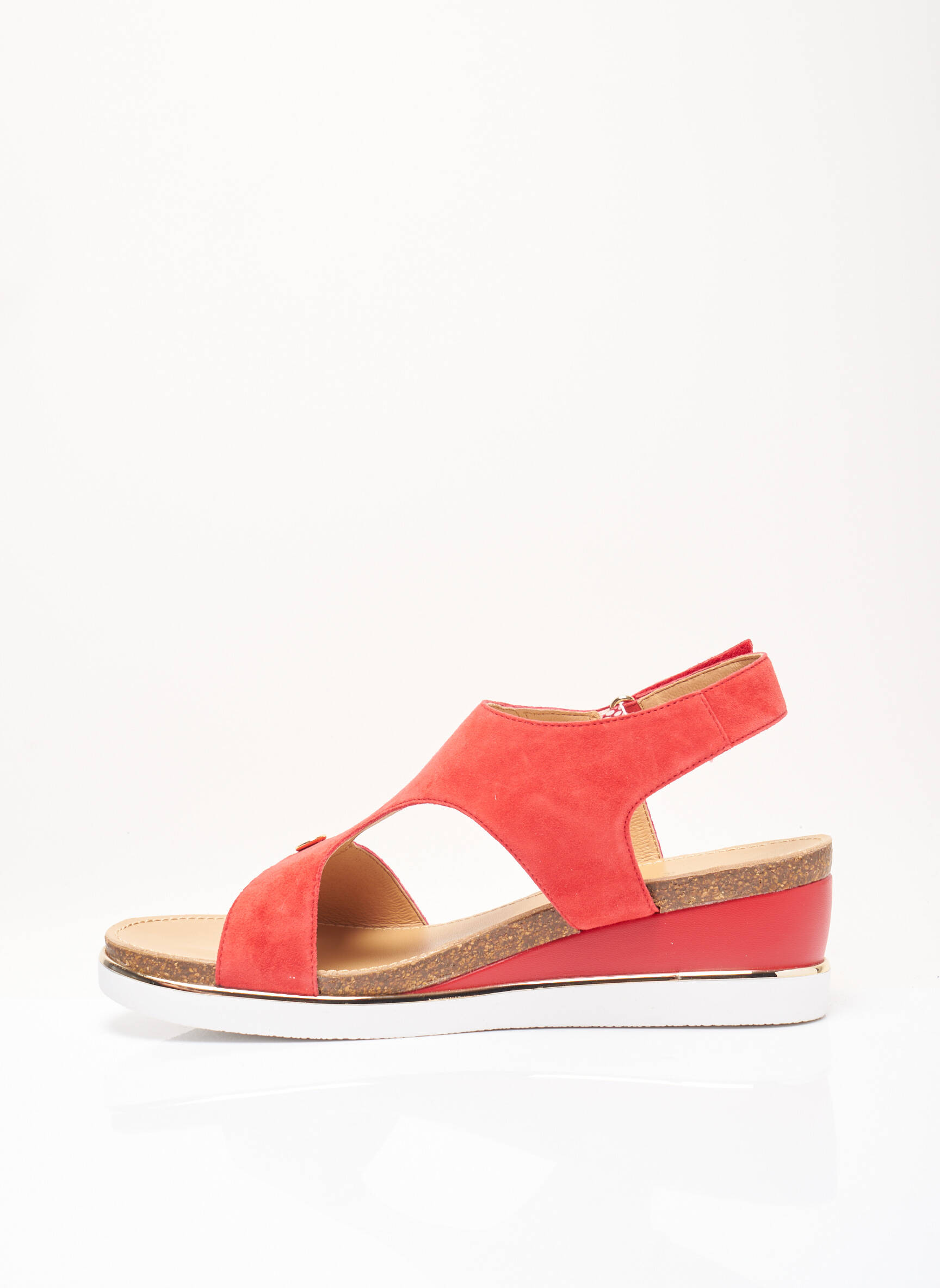 Fugitive By Francesco Rossi Sandales Nu Pieds Femme couleur rouge