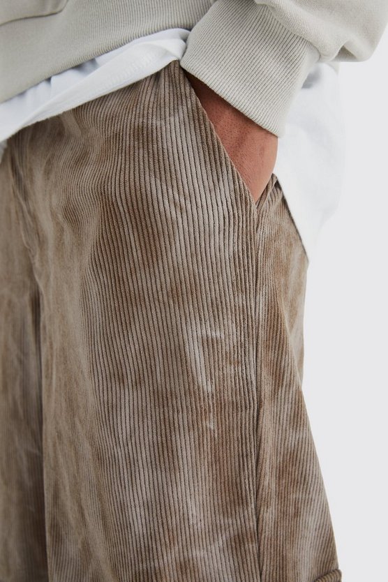 Lockere Batik Cord-Cargohose