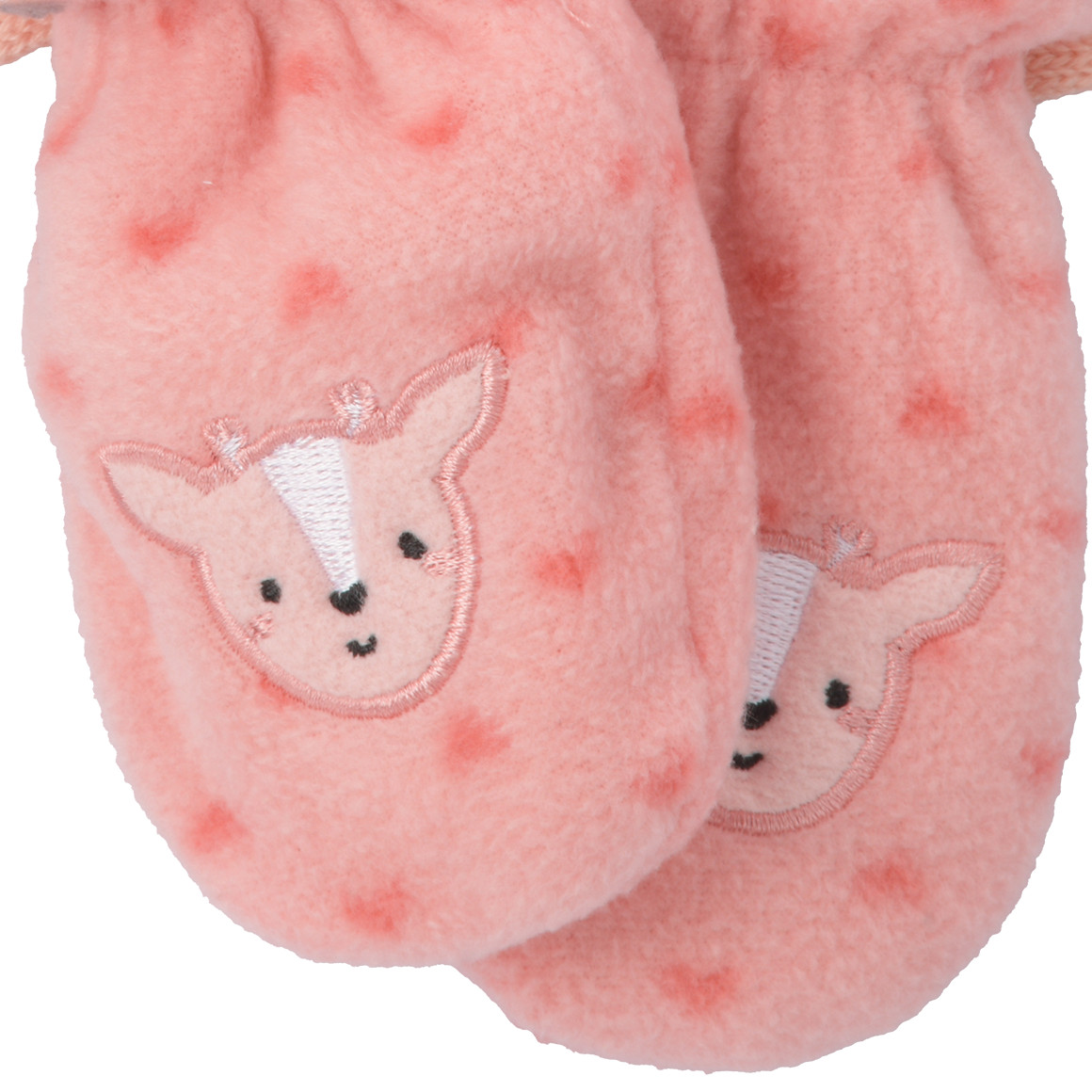Baby Fäustlinge mit Reh-Motiv