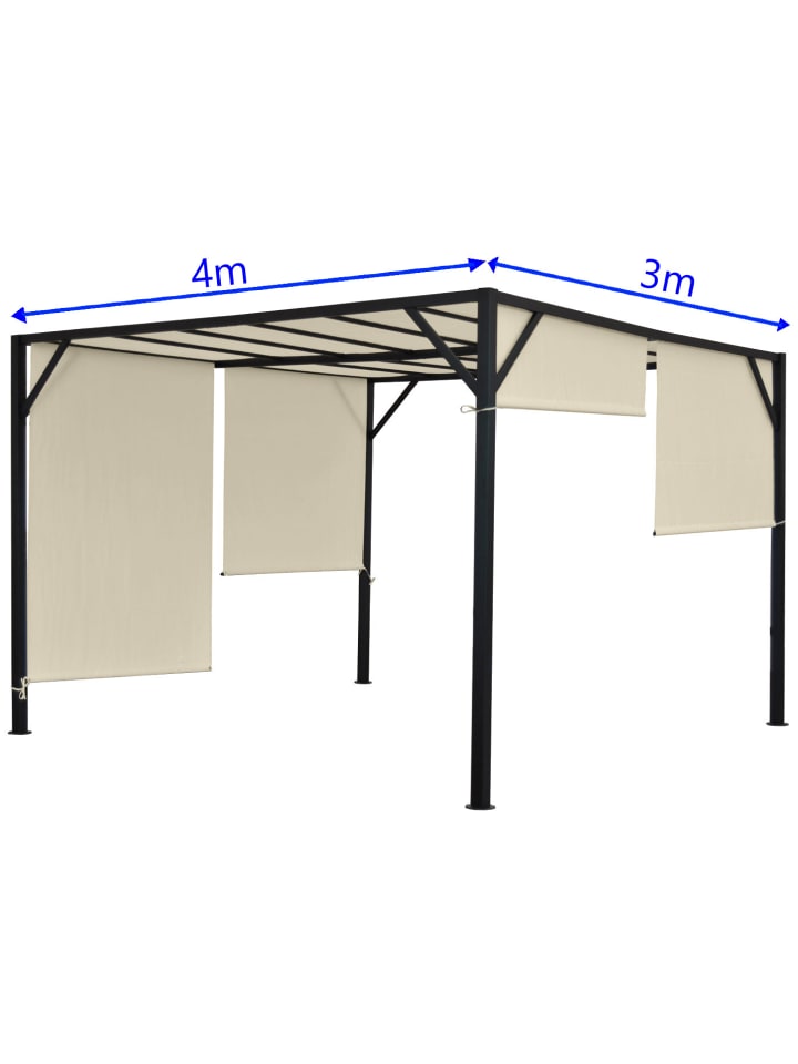 MCW Pergola Beja mit Schiebedach, 4x3m günstig kaufen onesize