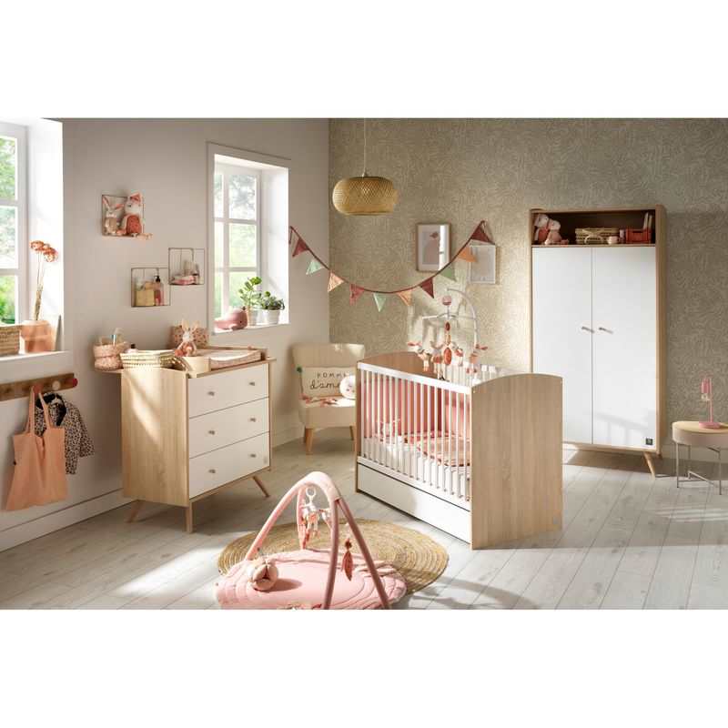 Lit bébé 60x120cm Access bois blanc