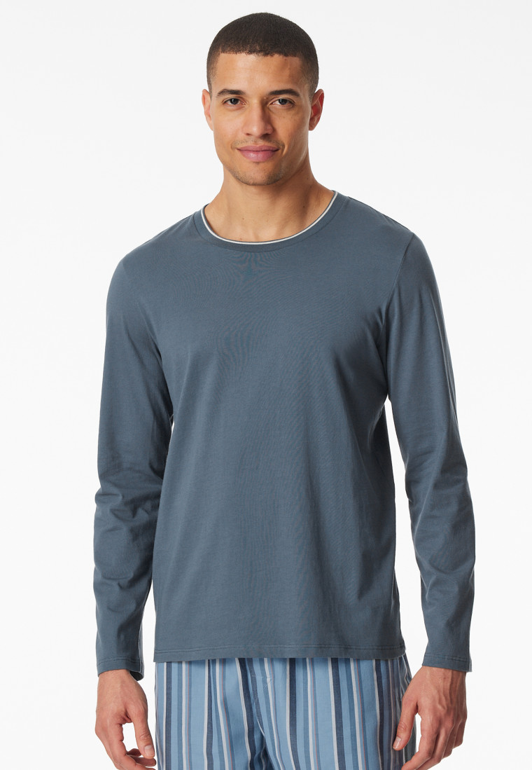 Shirt langarm jeansblau - Mix+Relax
