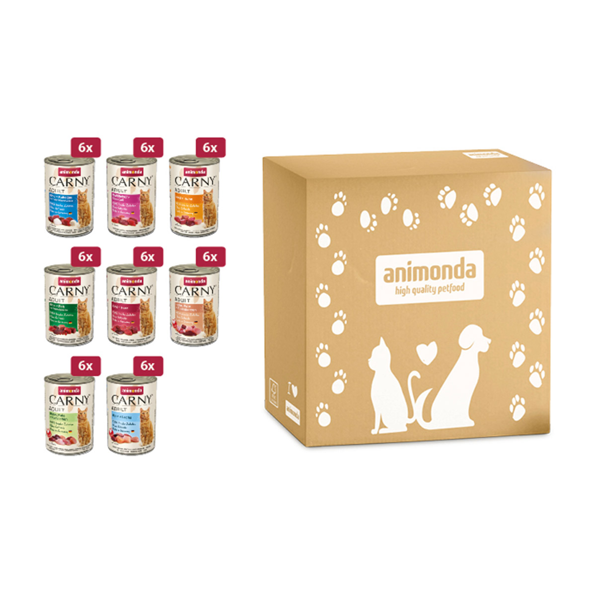 animonda Carny Adult Megapack 8x6x400g kaufen