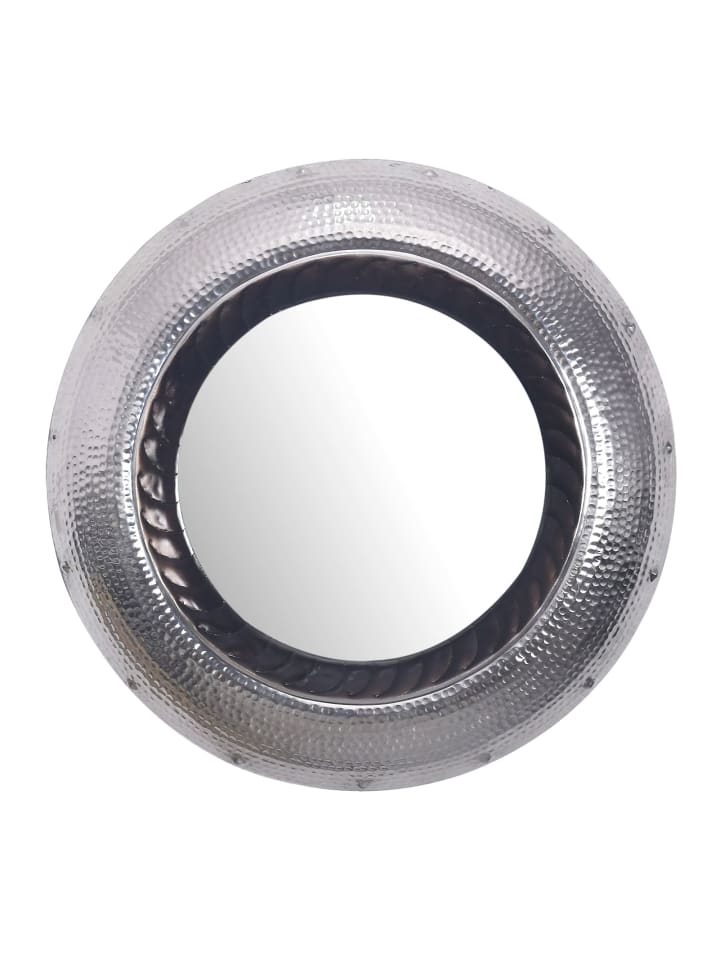 KADIMA DESIGN Wandspiegel 74 cm Metall Design Hängespiegel Silber, Aluminium günstig kaufen onesize
