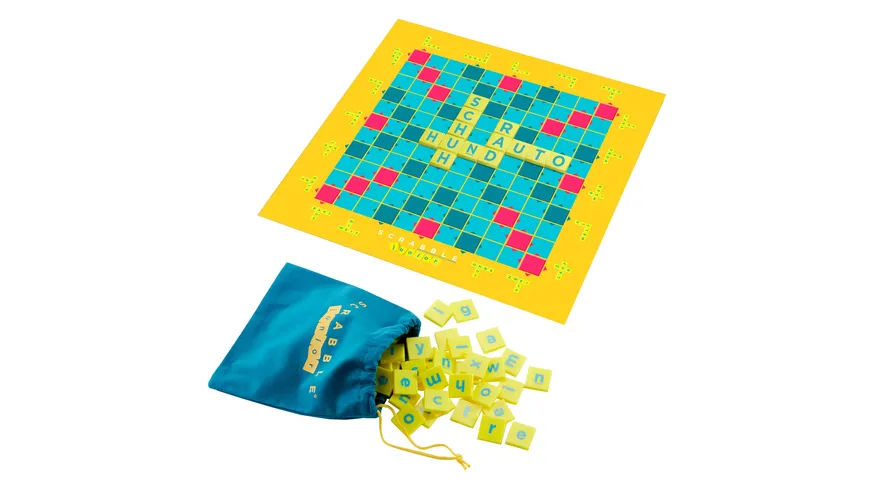 Mattel Games Scrabble Junior, Kinderspiel, Lernspiel, Brettspiel, Familienspiel