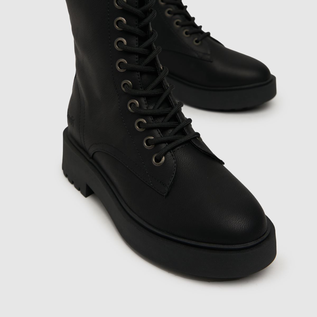 Blowfish Malibu – Svarta rhodan bikerboots i spets