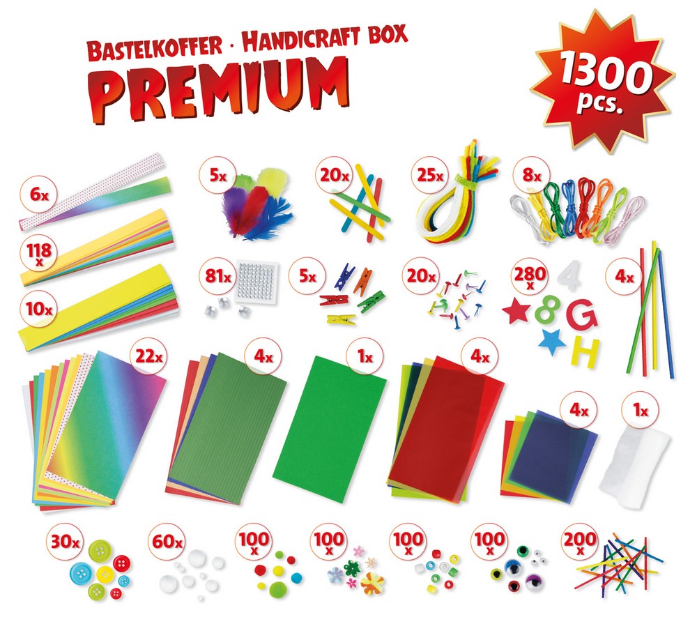 LENA Bastelkoffer Premium, Faltschachtel