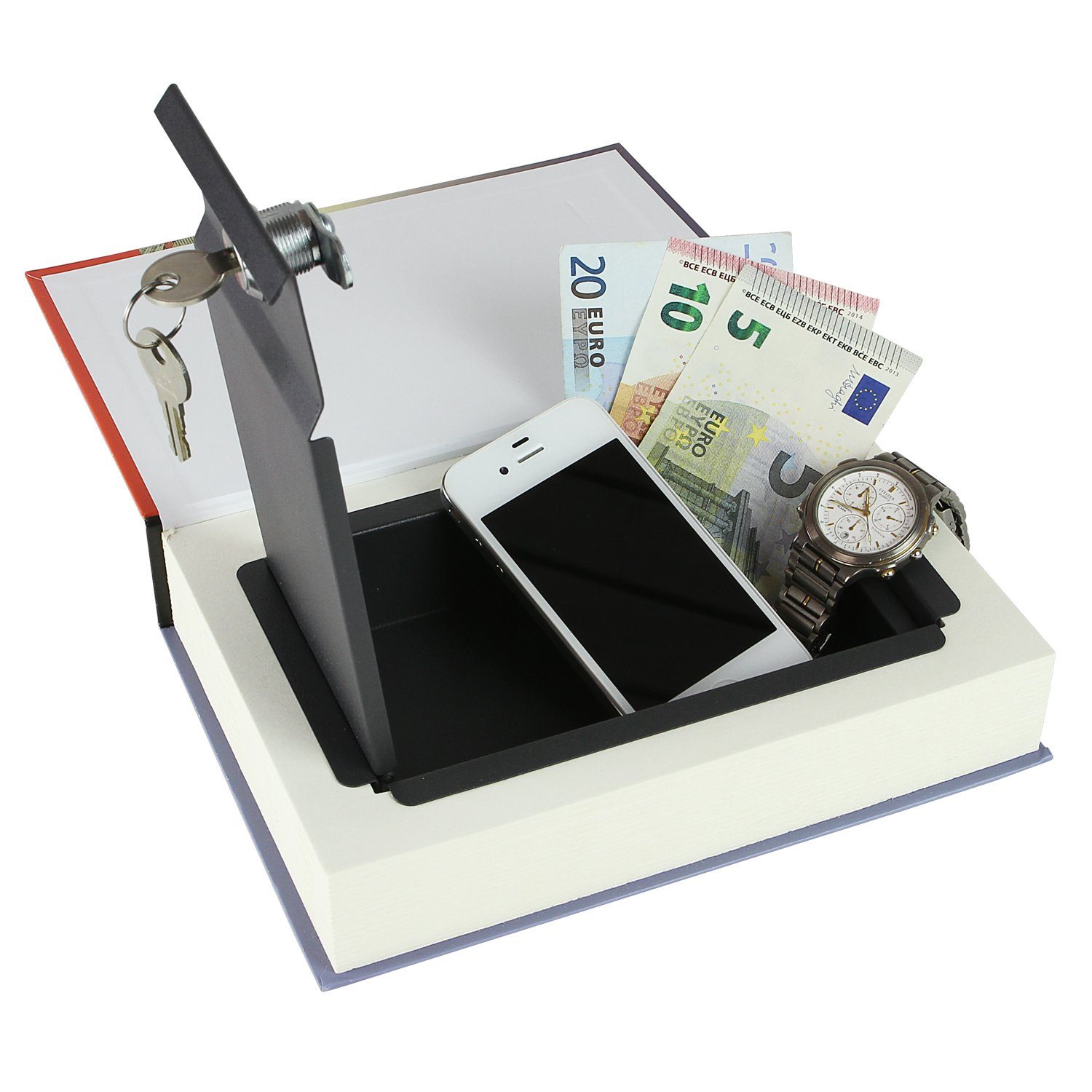 HMF Buchtresor 809, Geldversteck mit Papierseiten, 23 x 15 x 4 cm, Städtetrip Deutschland
