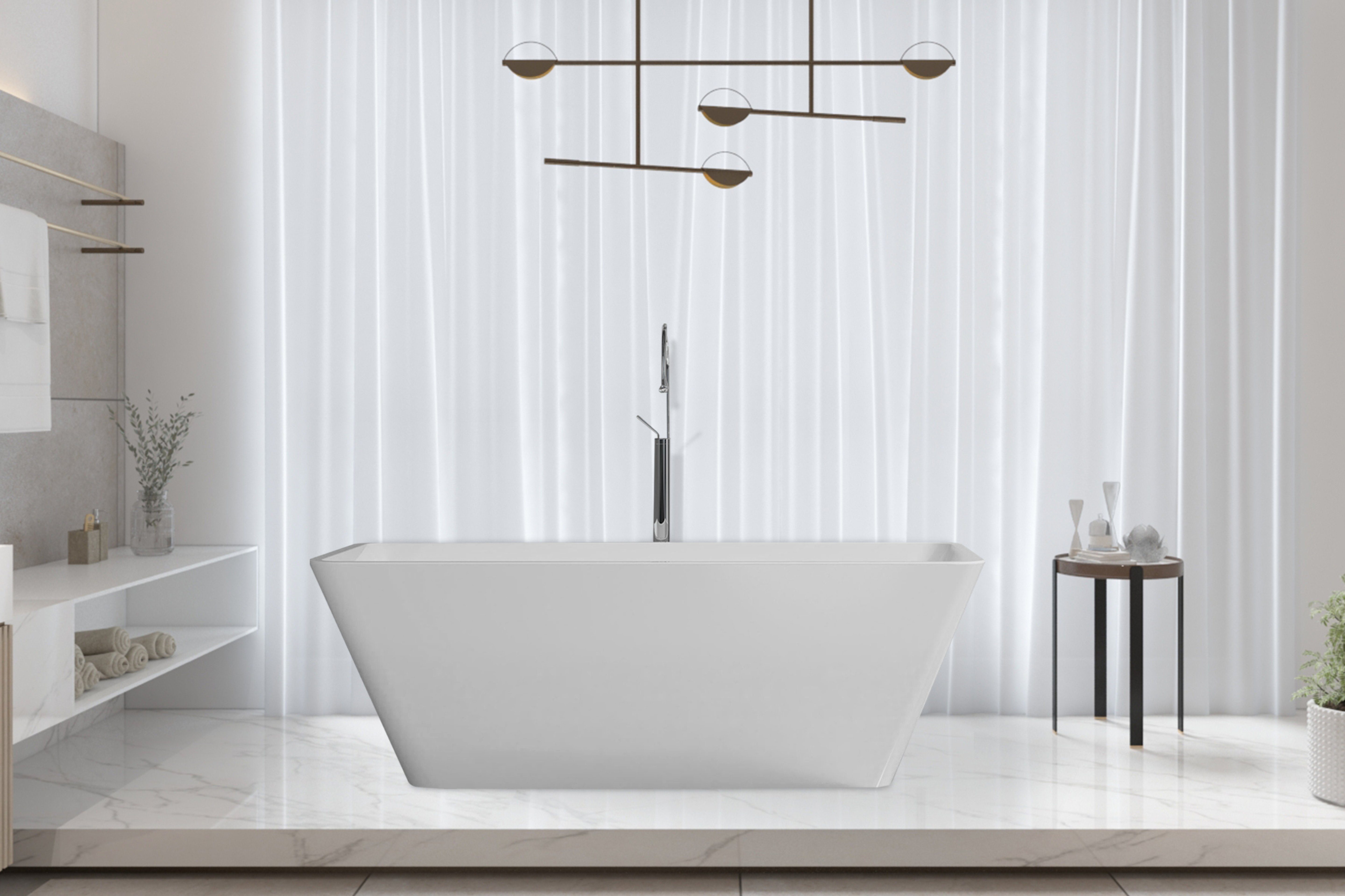 DOTMALL Badewanne Acryl freistehende Badewanne Moderne freistehende Badewanne