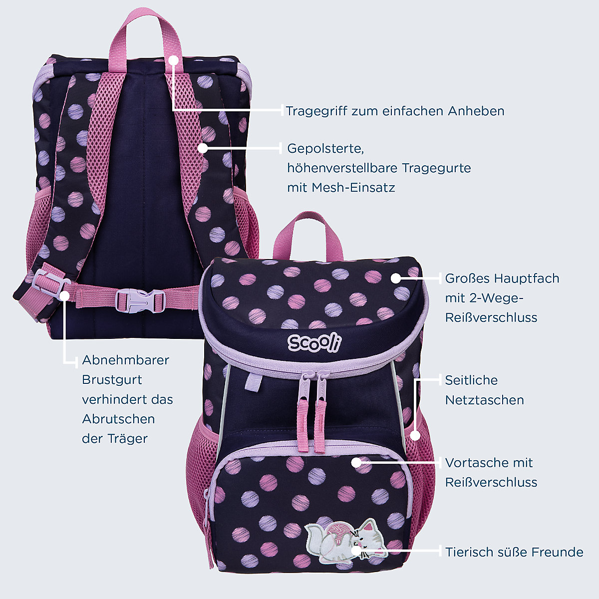 Kinderrucksack Mini-Me Caty Cat