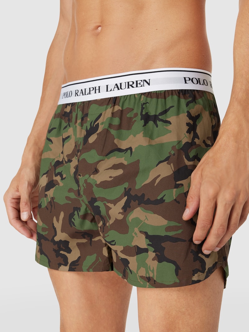 Boxershorts mit elastischem Logo-Bund im 3er-Pack in khaki