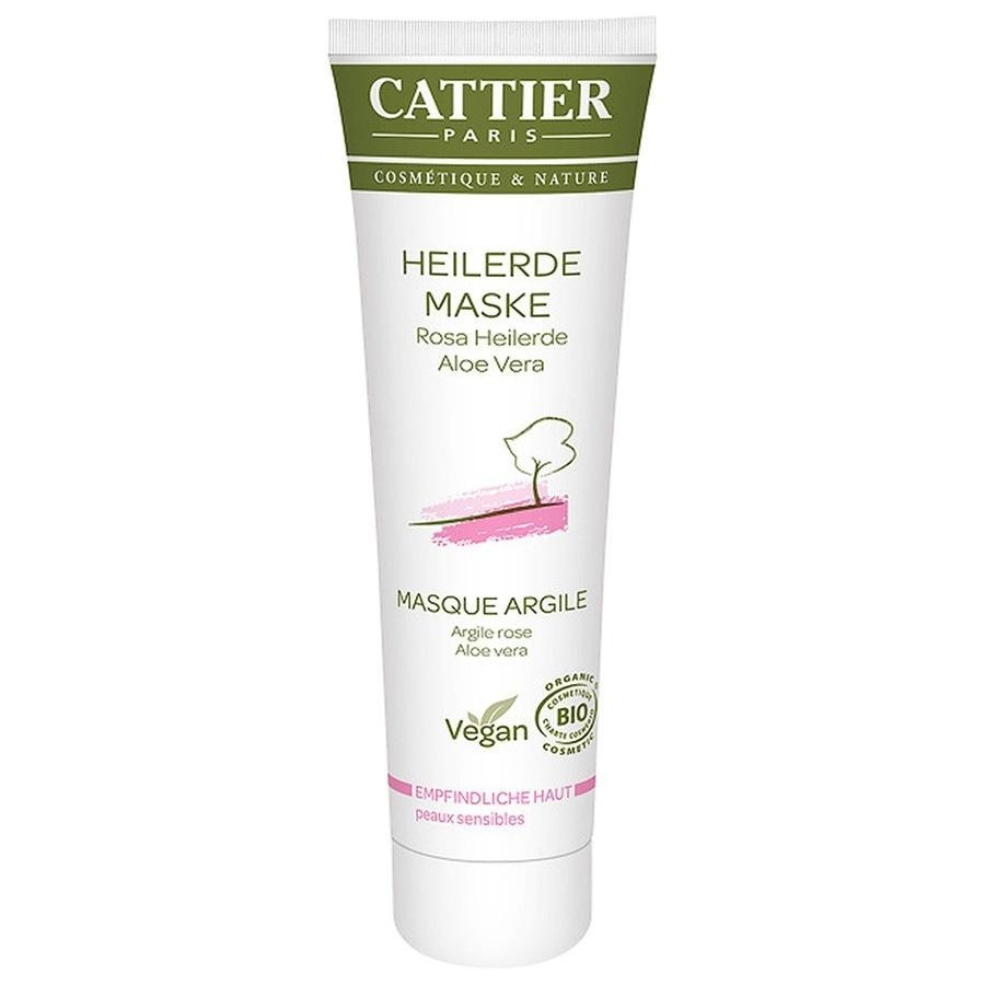 Rosa Heilerde Maske für empfindliche Haut