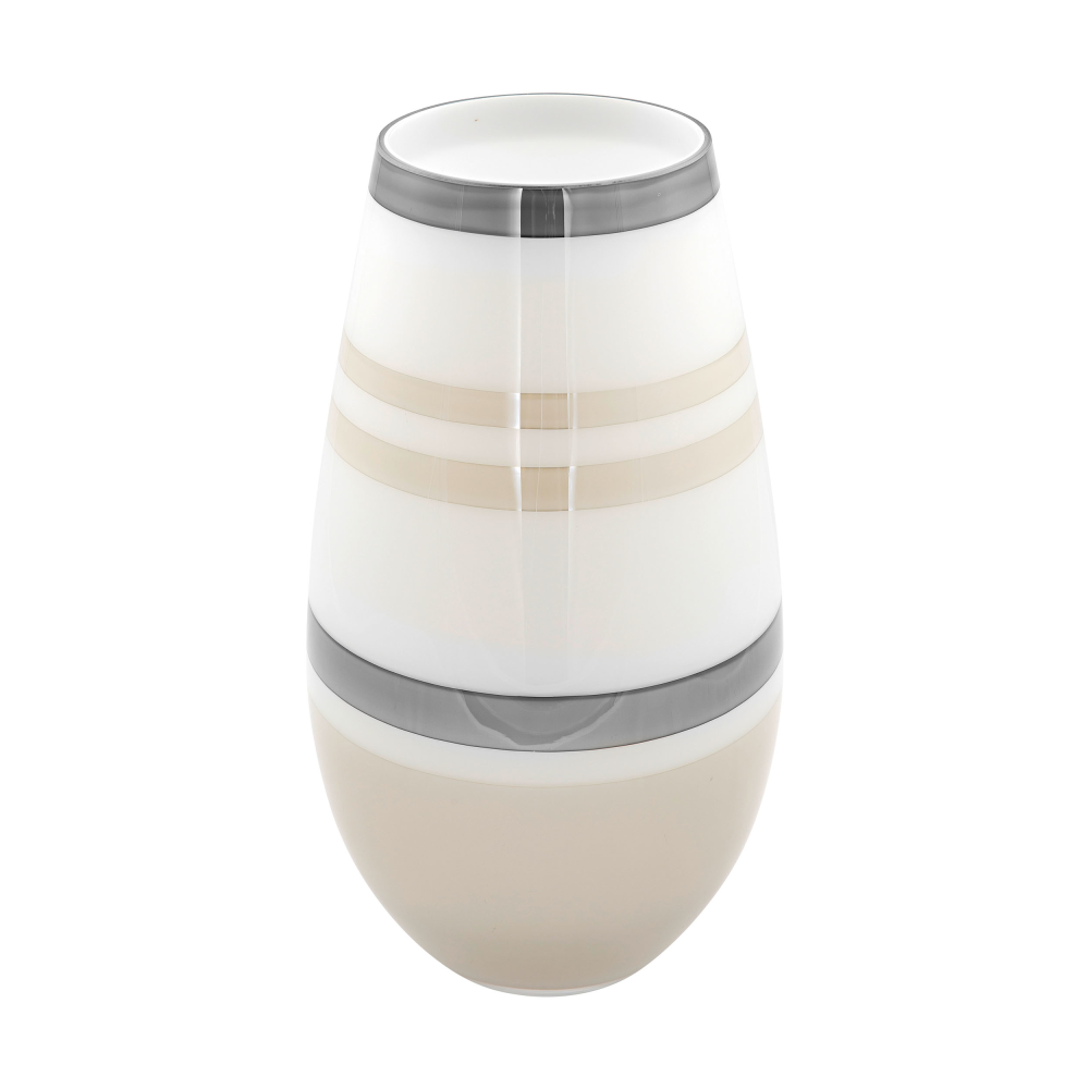 Vase Lapaz grau/beige/weiß