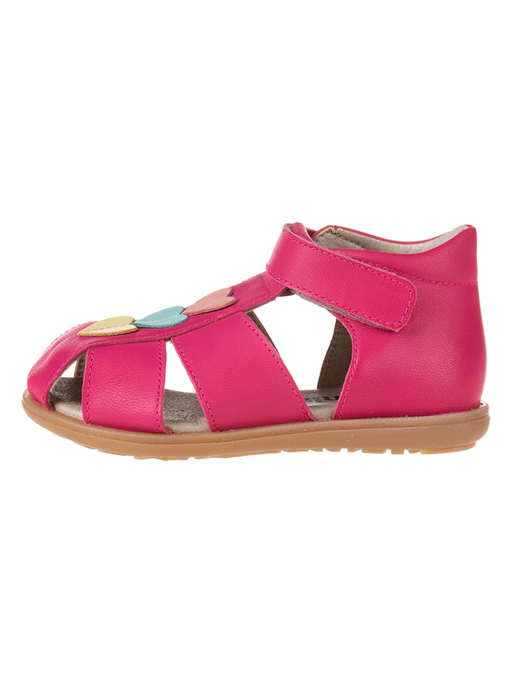 kmins Leder-Halbsandalen in Pink günstig kaufen