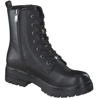 Tom Tailor Schnür Boots in schwarz