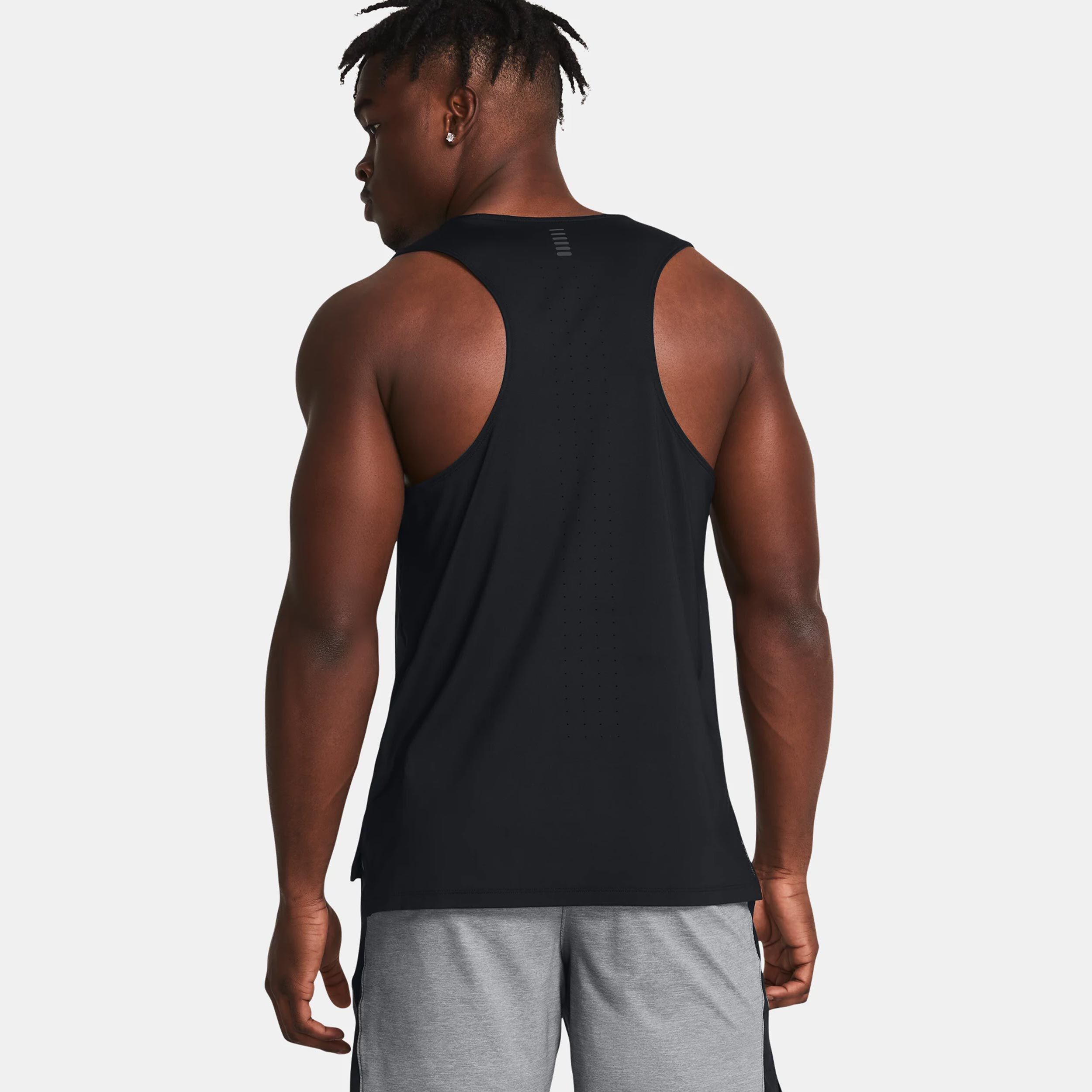 Laser Singlet Tank-Top Herren - Schwarz