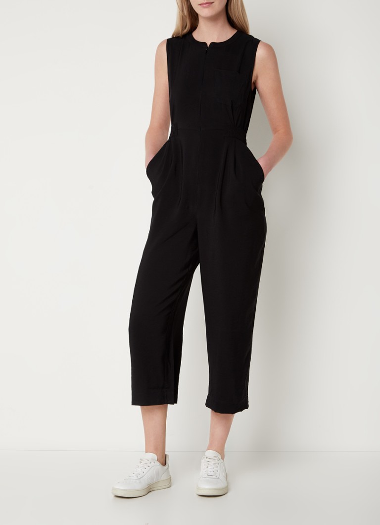 Whistles Josie loose-fit sleeveless jumpsuit with tie belt