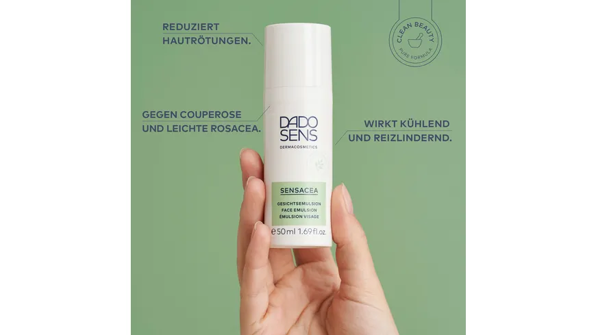 DADO SENS SENSACEA Gesichtsemulsion - bei hypersensibler Haut & Couperose 50 ml