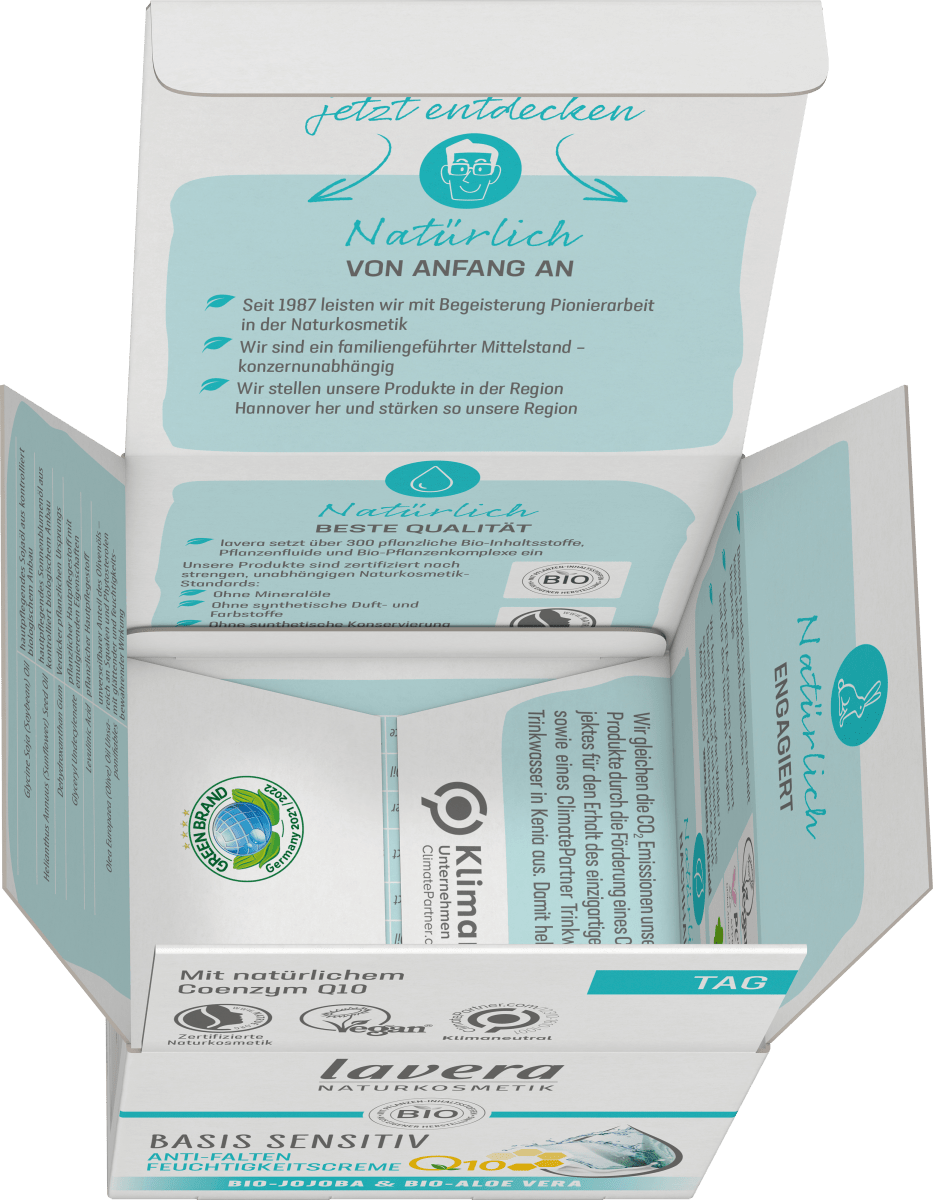 Anti Falten Gesichtscreme Q10 Basis Sensitiv, 50 ml