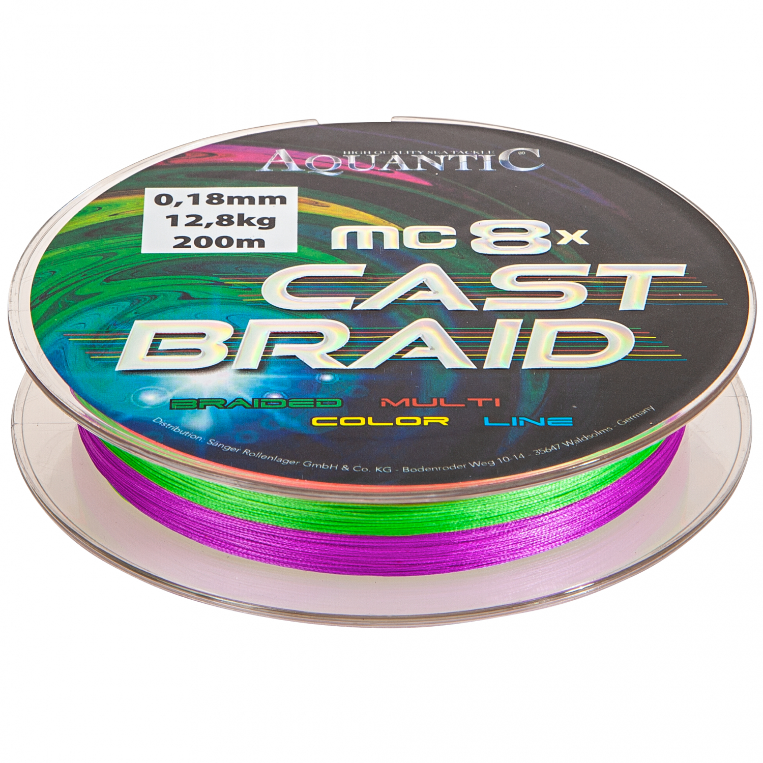 Aquantic Angelschnur MC 8x Cast Braid
