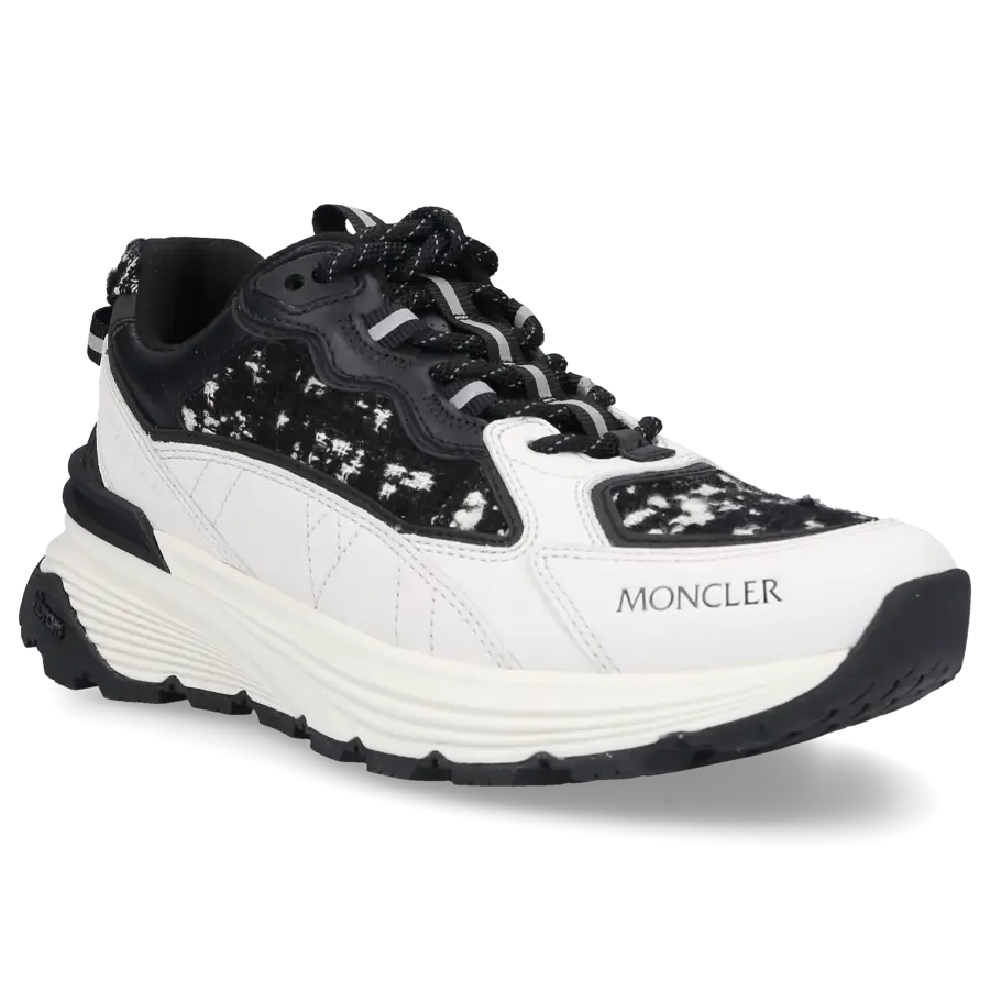 Moncler - Sneaker low LITE RUNNER Kalbsleder - schwarz