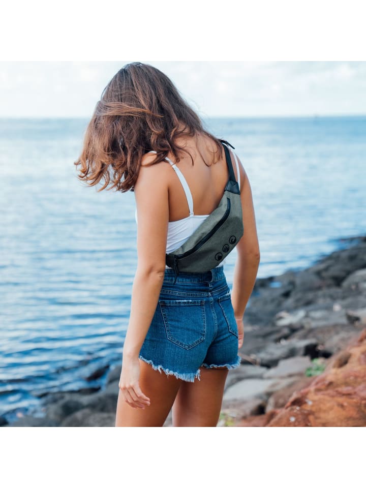 SONS OF ALOHA Bauchtasche Umhängetasche Brusttasche groß | Sling Bag Zoll olive in grün günstig kaufen onesize
