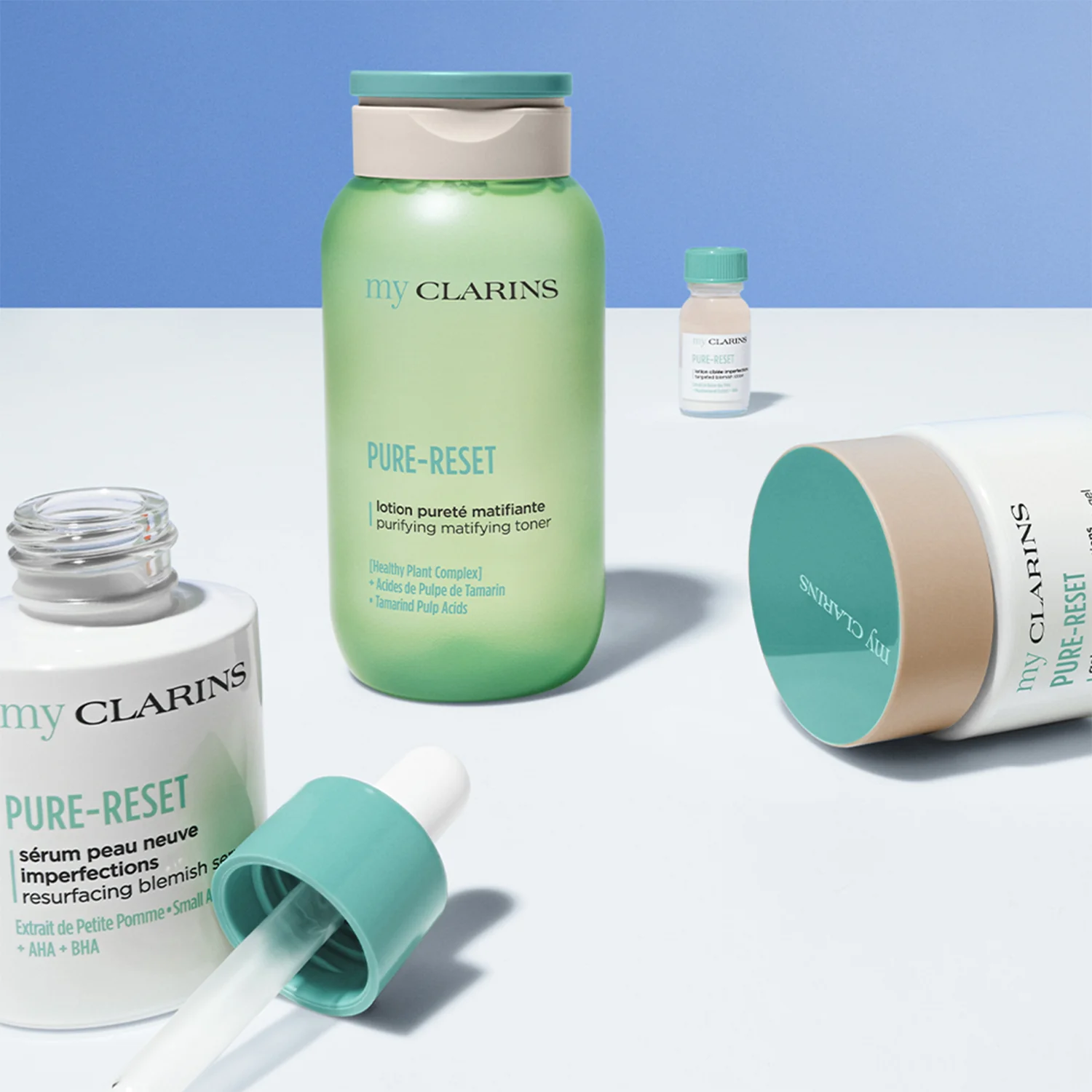 MY CLARINS PURE-RESET Lotion - Ciblée Imperfections - Ansiktsvæske mot ufullkommenheter, behandlingsbar. Mot urenheter for natten