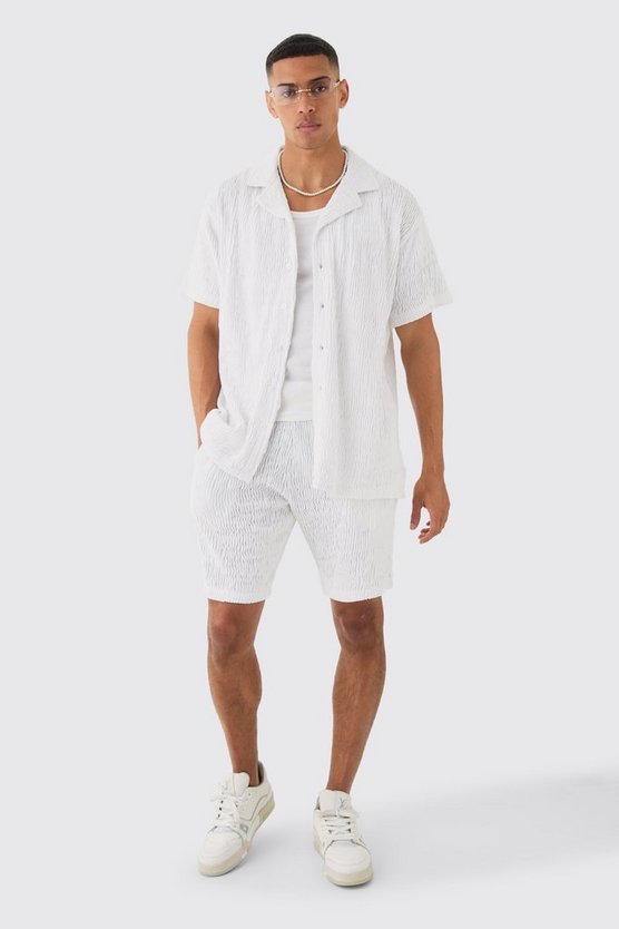 Oversize Hemd und Shorts