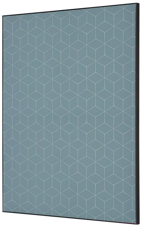 SHOWDOWN Textile Wanddekoration Hexagon Mehrfarbig Aluminium