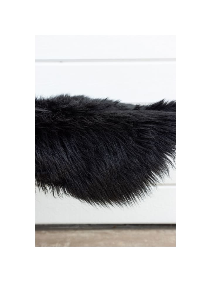 ebuy24 Kunstfell Katy Schwarz 55 x 180 cm günstig kaufen onesize
