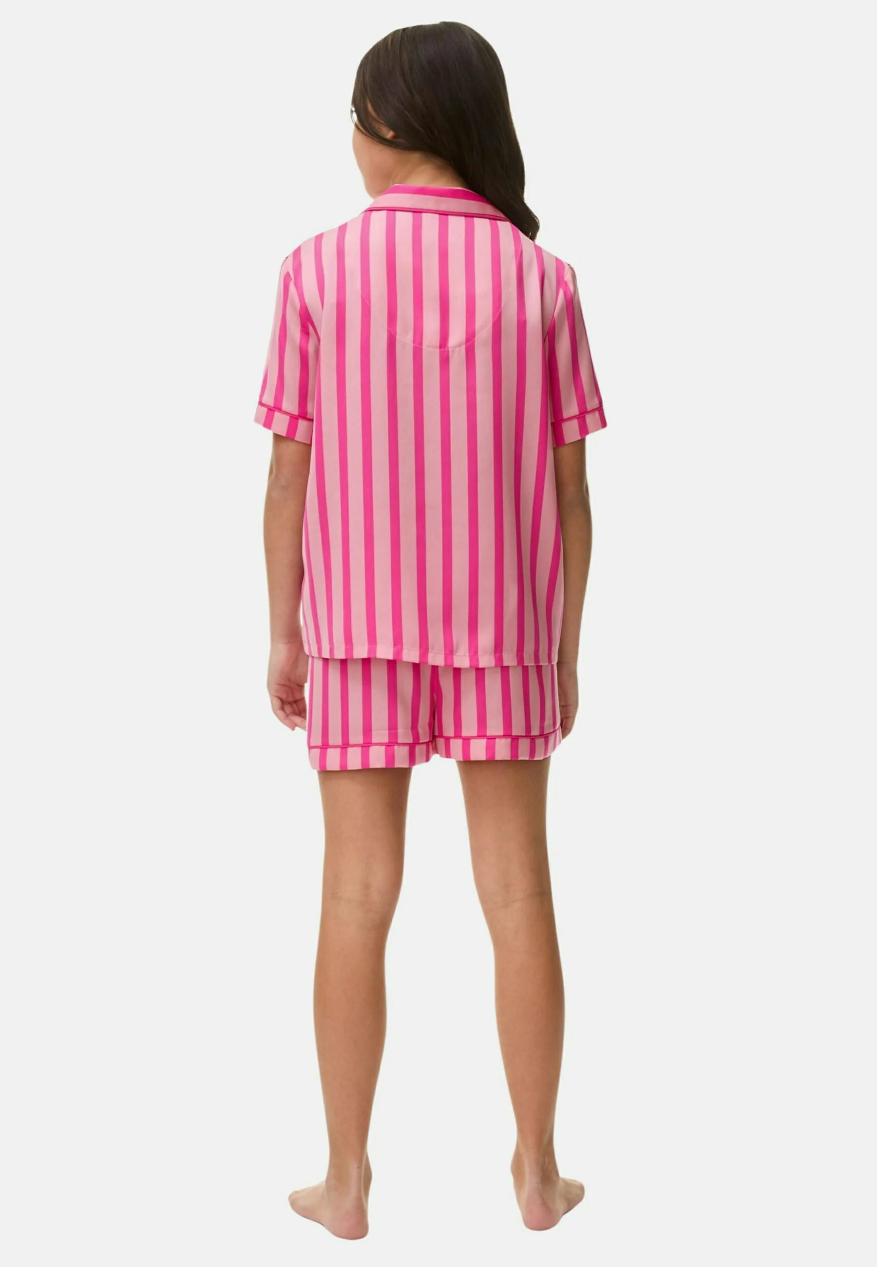 Pijama de rayas de satén de Marks & Spencer