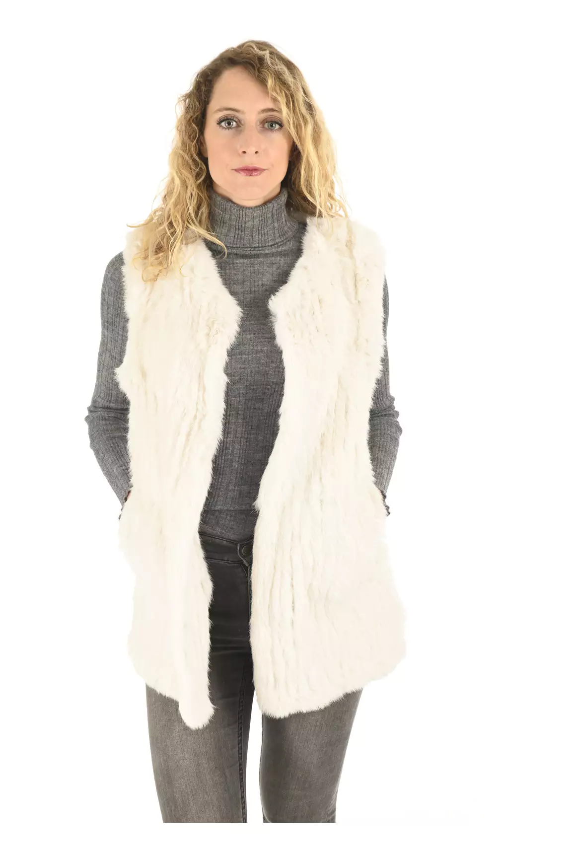 La Canadienne Autres Gilets Femme couleur beige