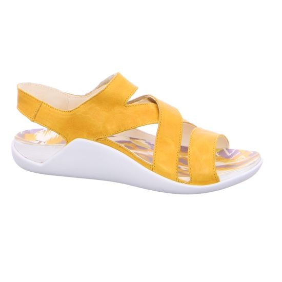 THINK Riemchen Sandalen gelb SANDAAL