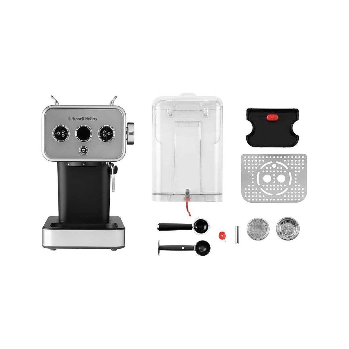 RUSSELL HOBBS Espressomaschine Distinction 26452-56 Edelstahl Titanium
