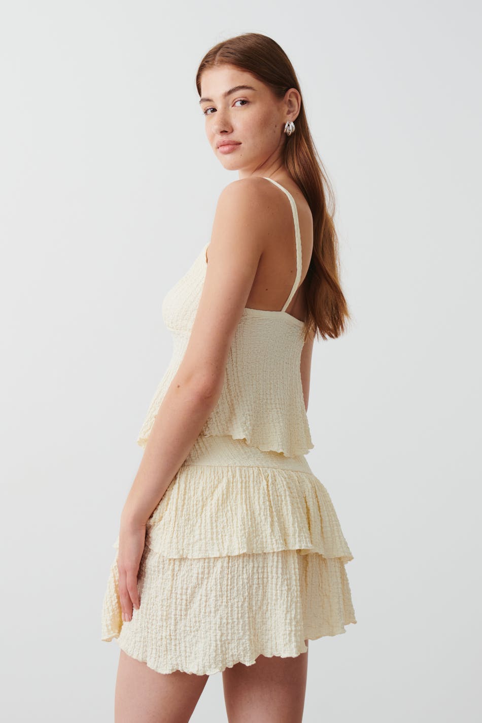 Structured mini skirt