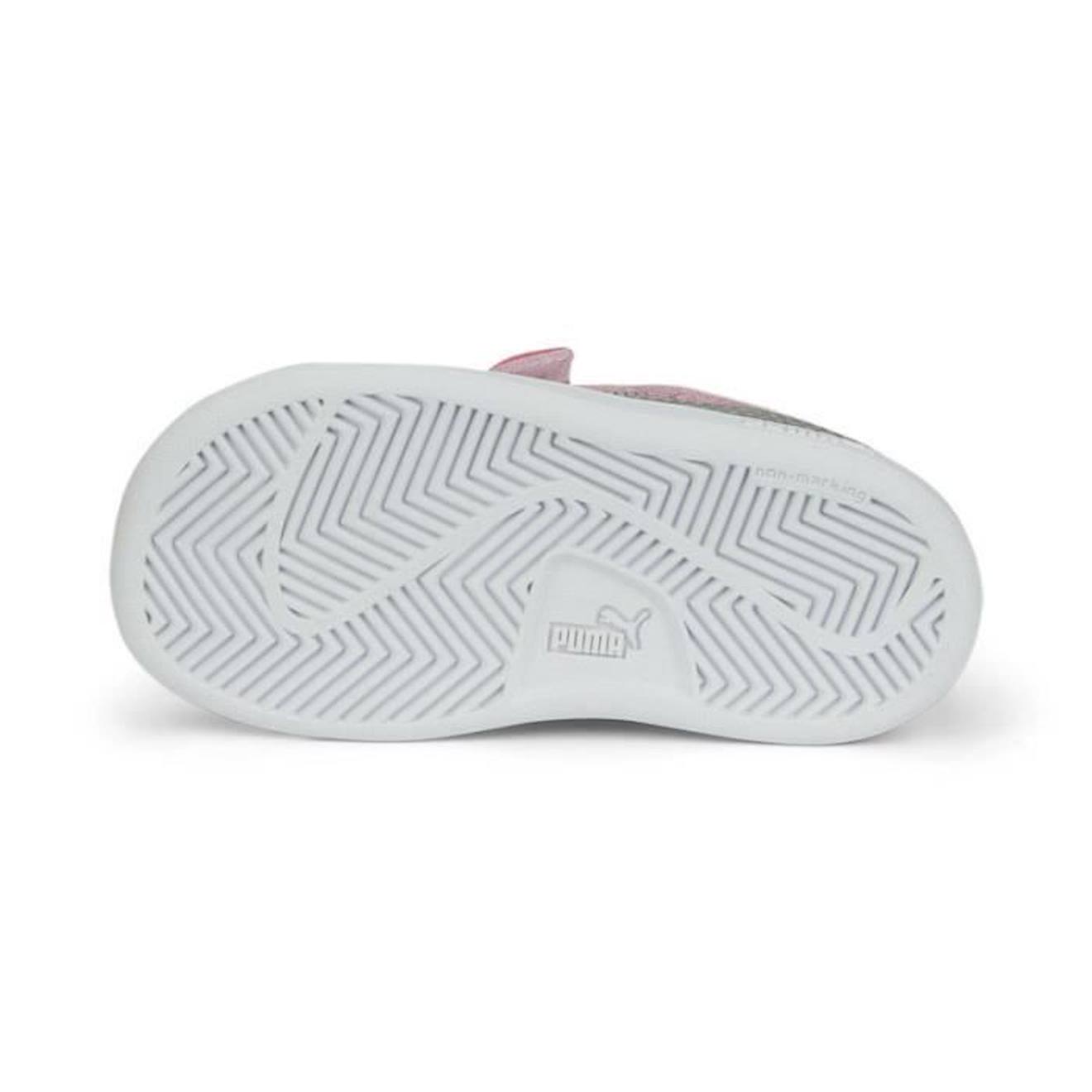 Basket Puma Smash v2 Glitz Glam Bébé rose