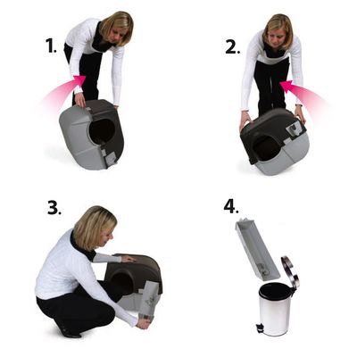 Omega Paw Roll'n Clean selbstreinigende Katzentoilette