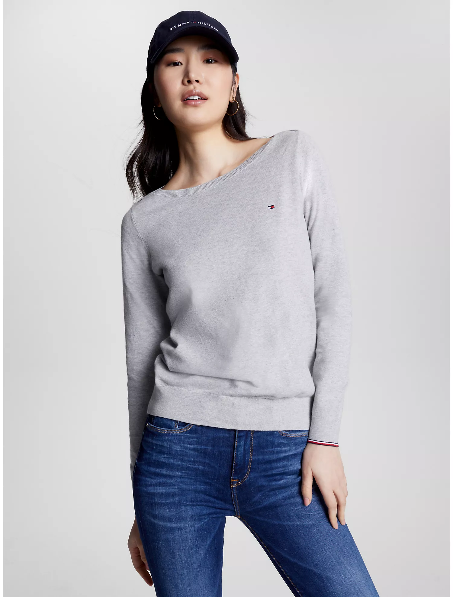 Solid Boatneck Sweater