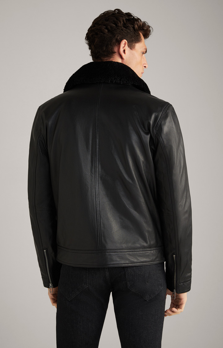 Lederjacke Mech in Schwarz