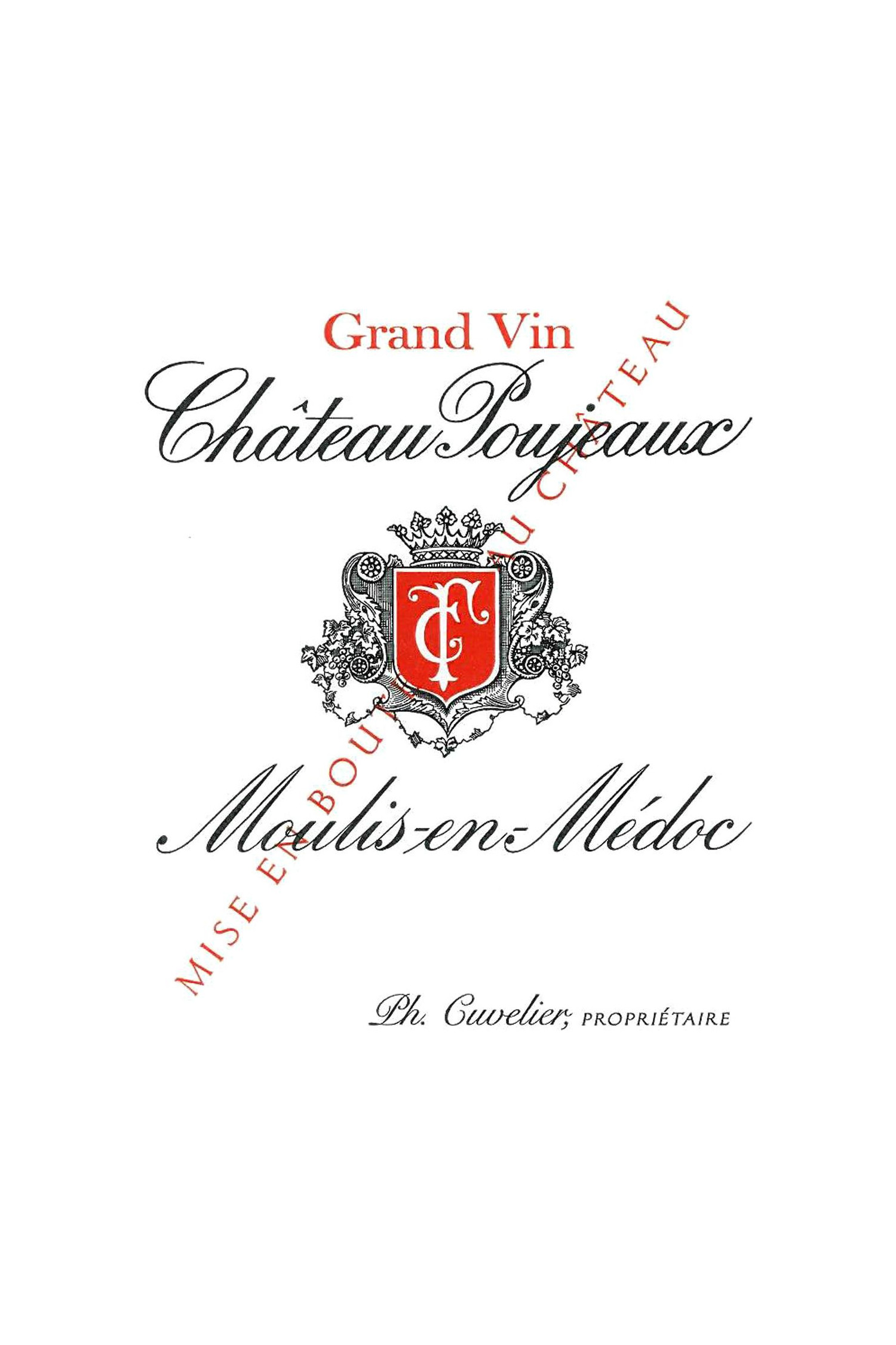 Château Poujeaux 1968, Moulis-en-Medoc