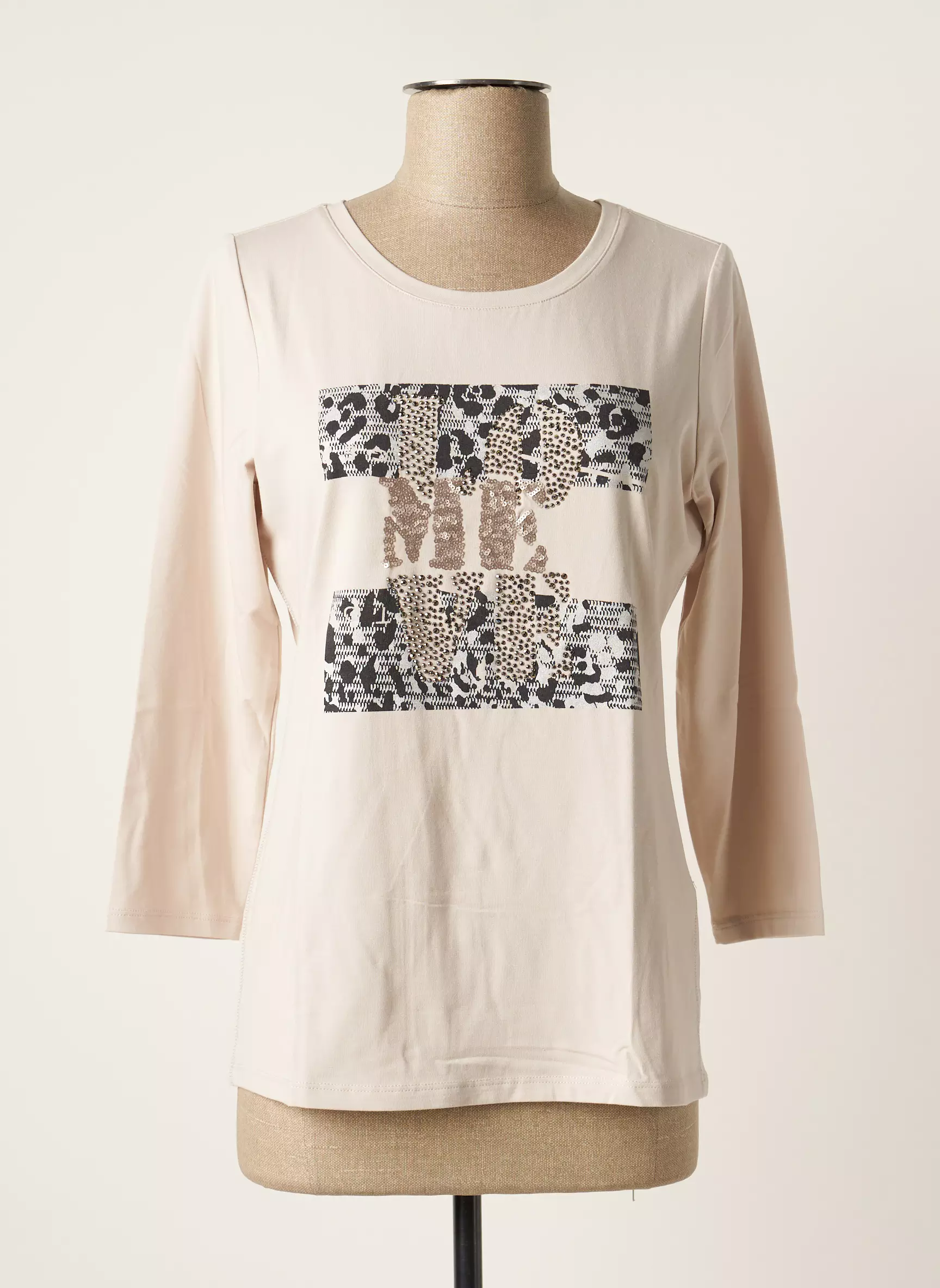 Le Comte Tshirts Femme couleur beige