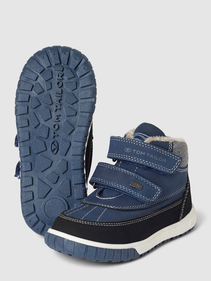 Boots mit Klettverschluss in dunkelblau