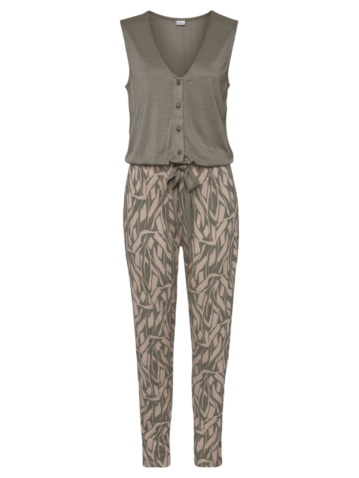 Buffalo Overall in khaki-sand bedruckt günstig kaufen