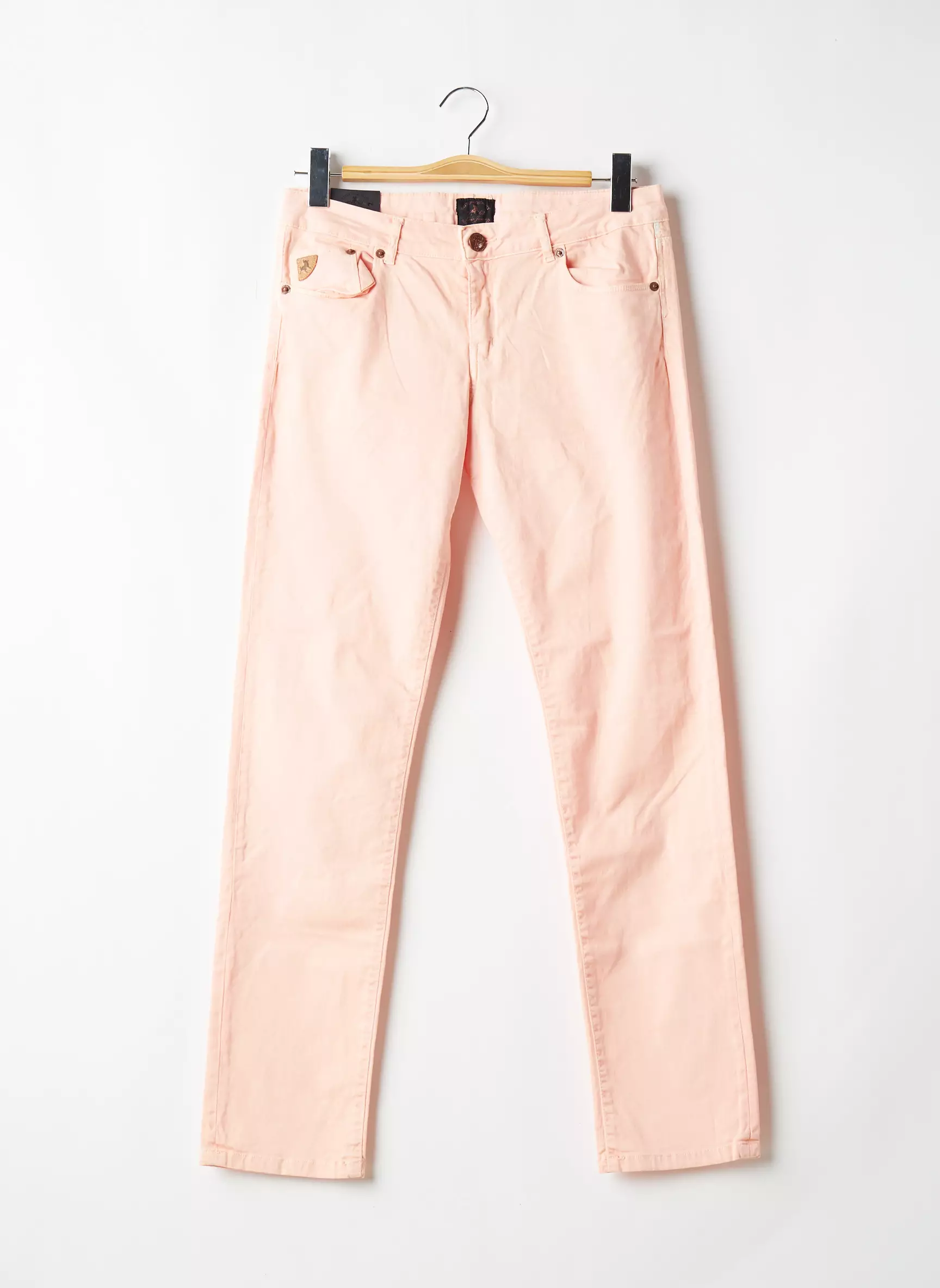 Lois Pantalons Slim Femme couleur rose