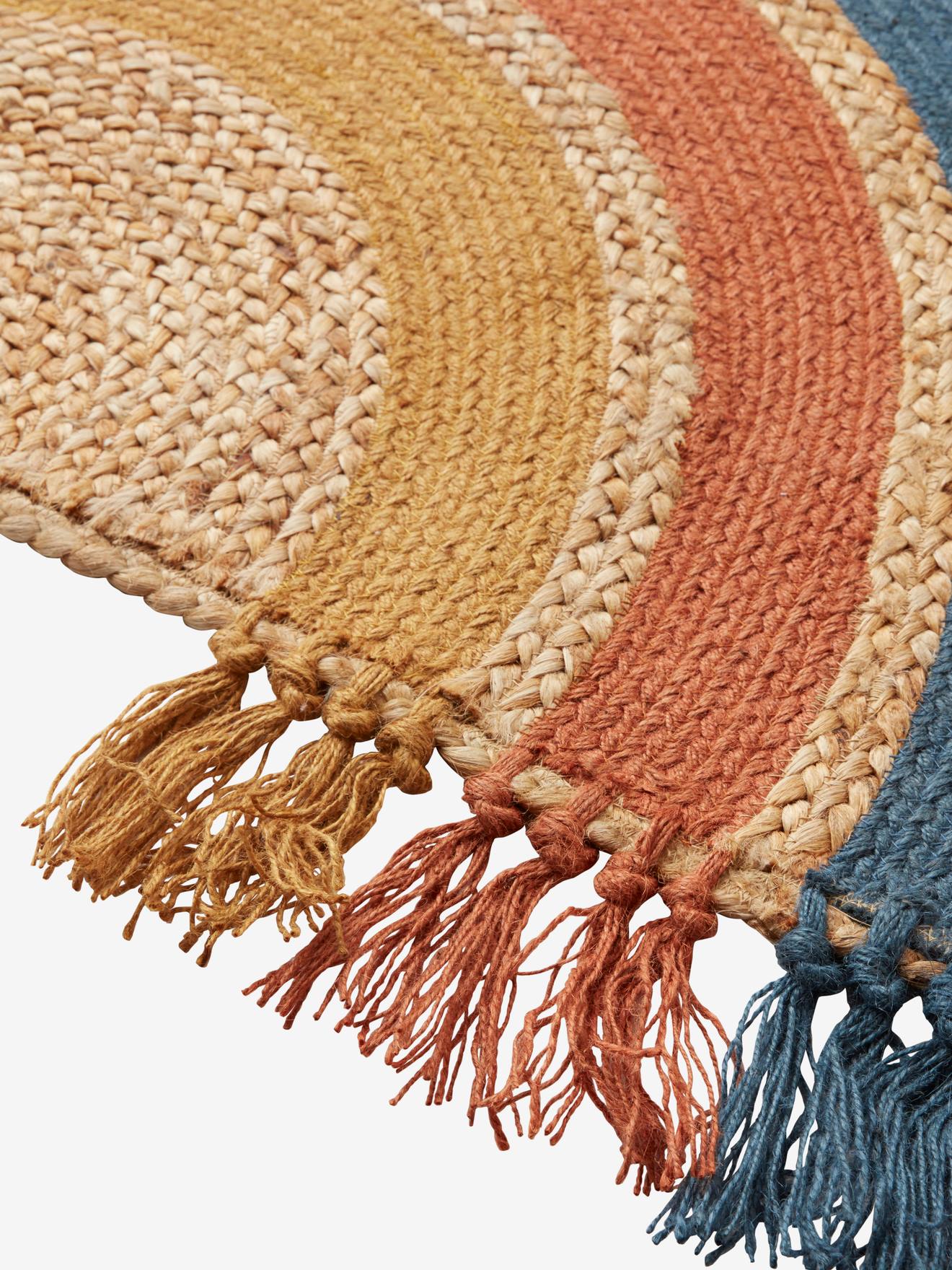 Vertbaudet Kinderzimmer Jute-Teppich WILD SAHARA - mehrfarbig/regenbogen